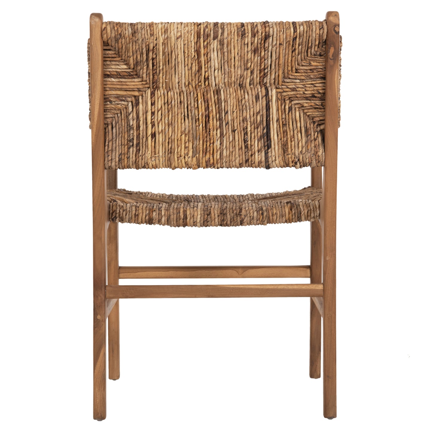 Armchair Professional Sol ΗΜ9400.11 Solid Teak Wood And Rush-matt 57.5x59x87h Cm.