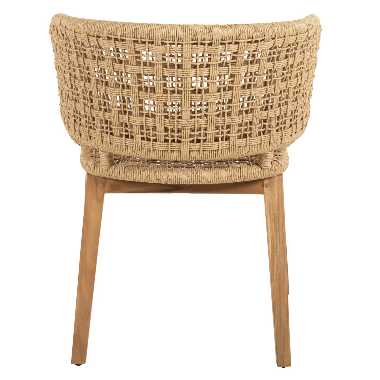 Armchair Indoors Farley Hm9827 Teak Wood-synthetic Rope-natural Color 58x59x72hcm.