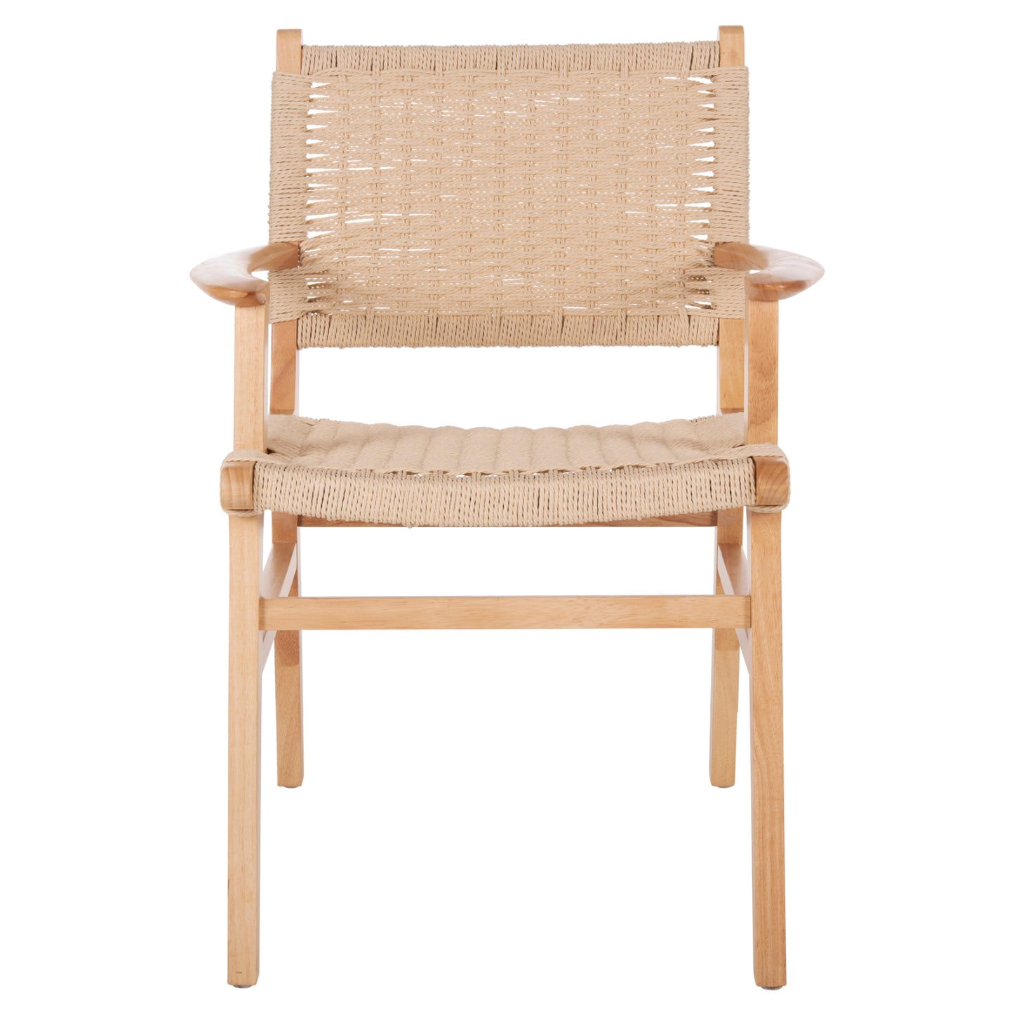 Armchair Hm9331.01 Ignacio Indoors Rubberwood Rope Seat 61x56x83Η