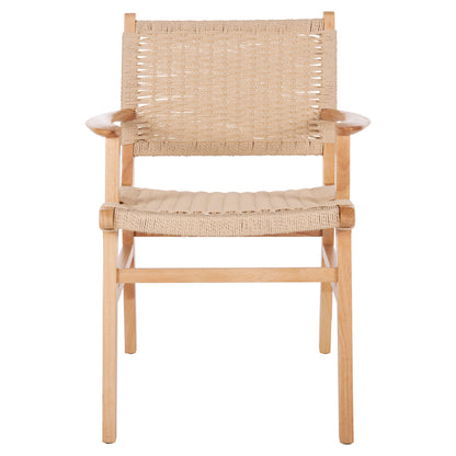 Armchair Hm9331.01 Ignacio Indoors Rubberwood Rope Seat 61x56x83Η
