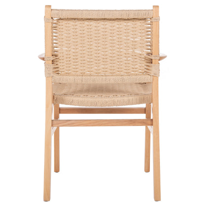 Armchair Hm9331.01 Ignacio Indoors Rubberwood Rope Seat 61x56x83Η