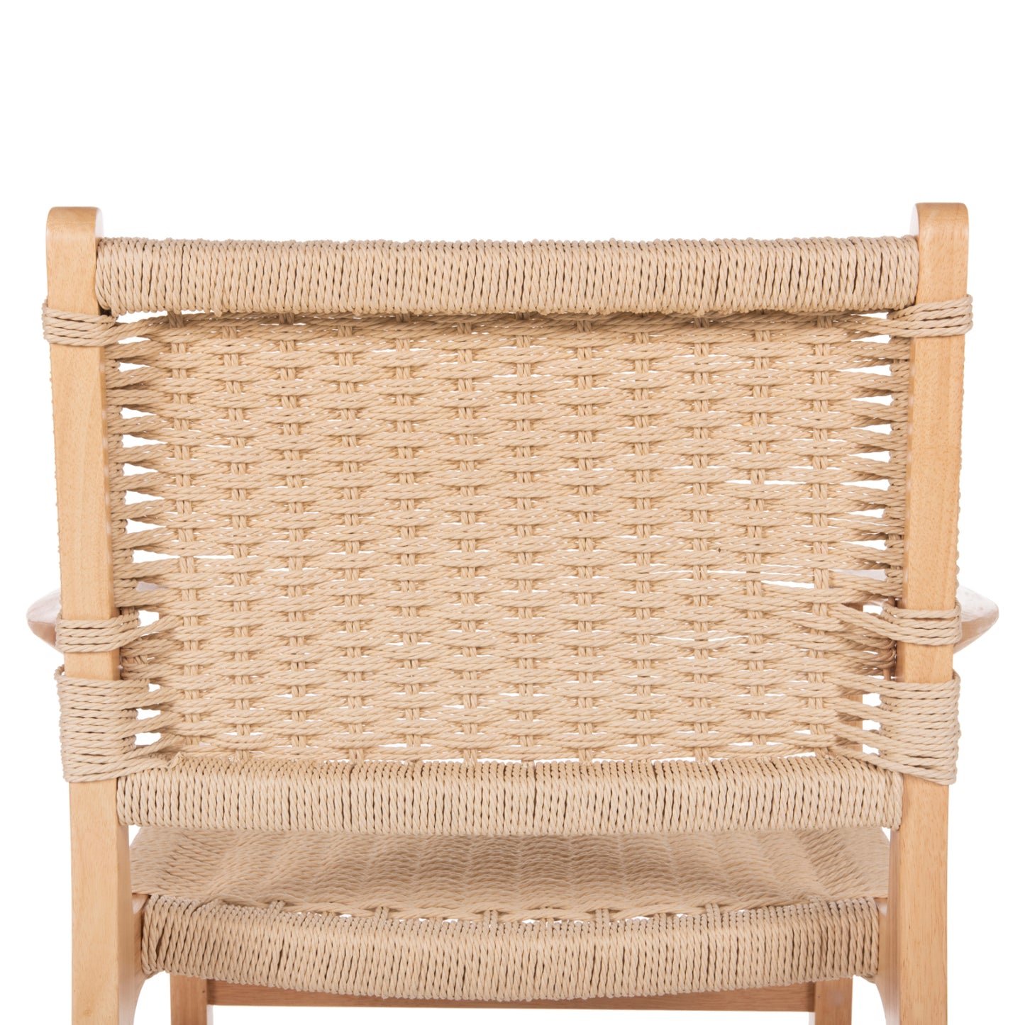 Armchair Hm9331.01 Ignacio Indoors Rubberwood Rope Seat 61x56x83Η