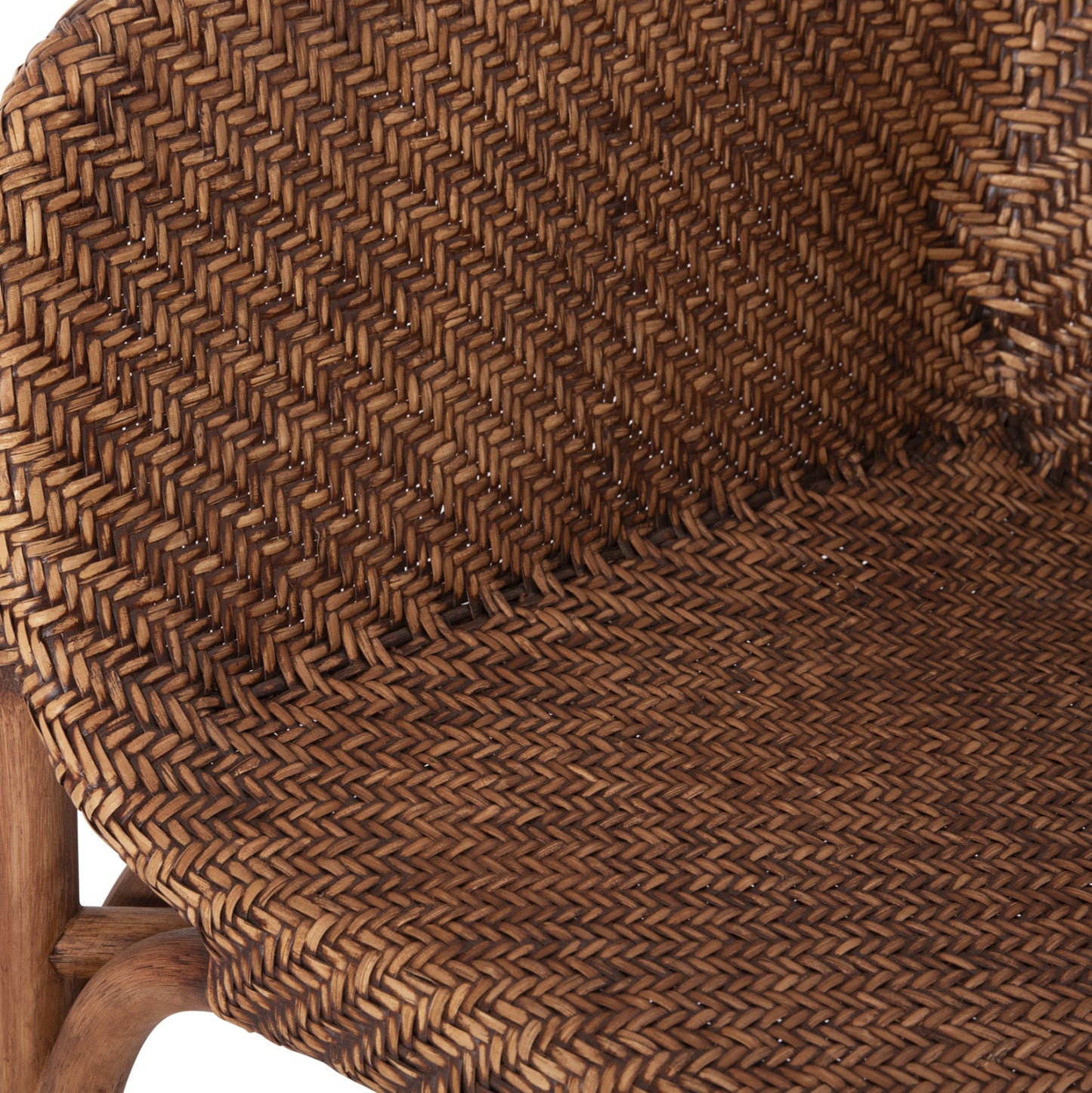 Armchair Tucket Hm9958.02 Natural Rattan In Walnut Color 63x60x77hcm.