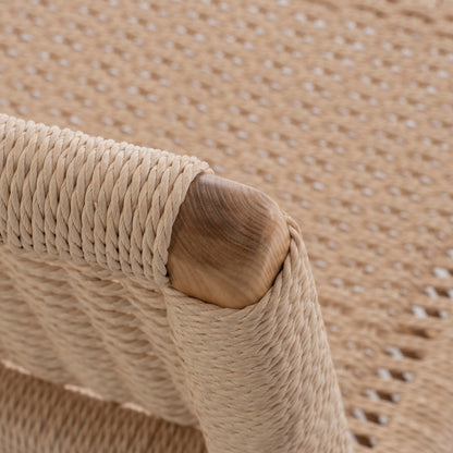 Hm8917.01 Armchair Anika Indoors Wooden Rope-knitted 67,5x75x73,5h