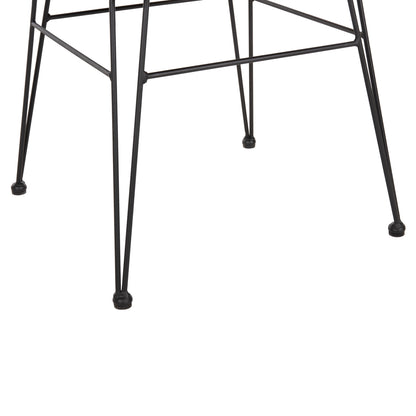 Armchair Outdoor Allegra Hm5456.11 Metal&cushion Black-wicker Beige 58x61x81hcm.