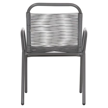 Outdoor Armchair Avril Hm5968.01 Metal And Synthetic Rattan In Grey Color 54.5x56x78h