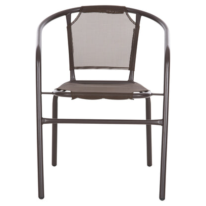 Armchair Outdoor Ledan Hm5977.02 Metal & Textilene In Brown 55x58x72hcm.