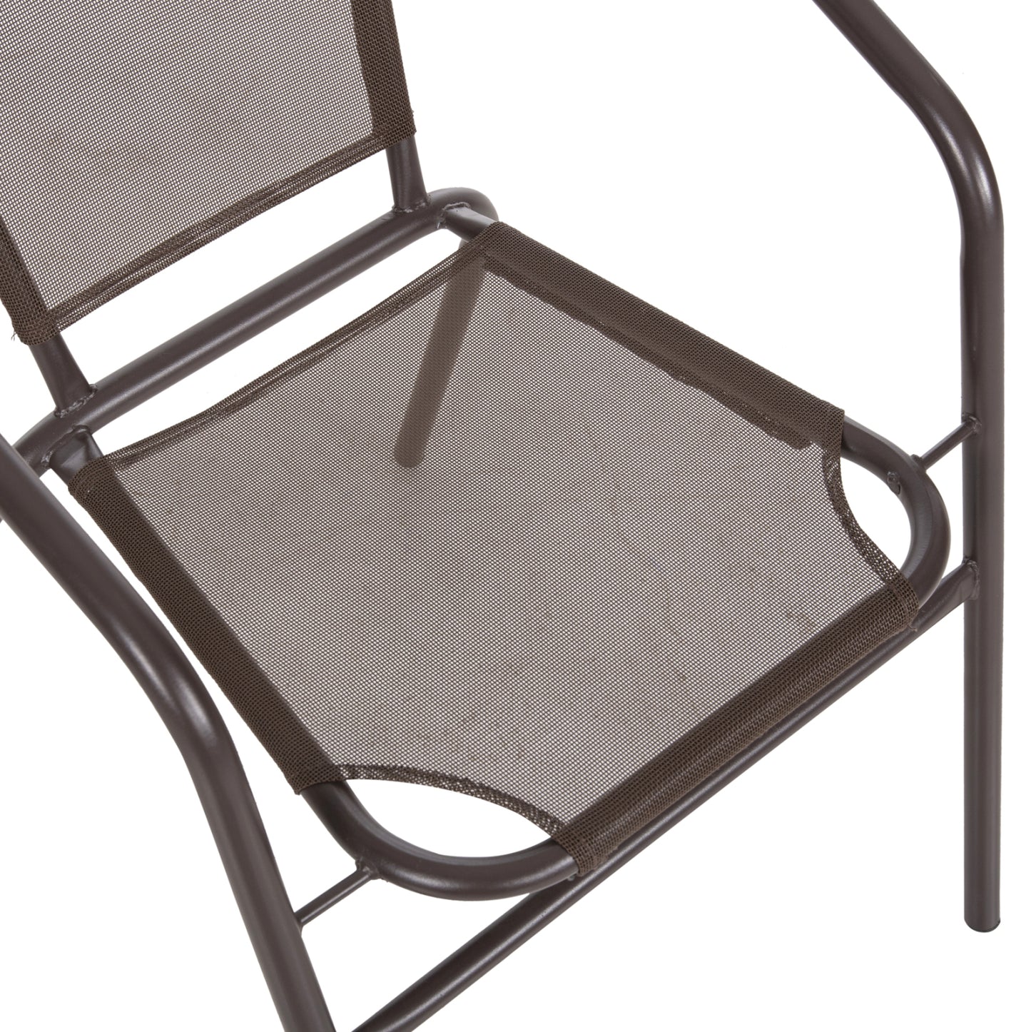 Armchair Outdoor Ledan Hm5977.02 Metal & Textilene In Brown 55x58x72hcm.
