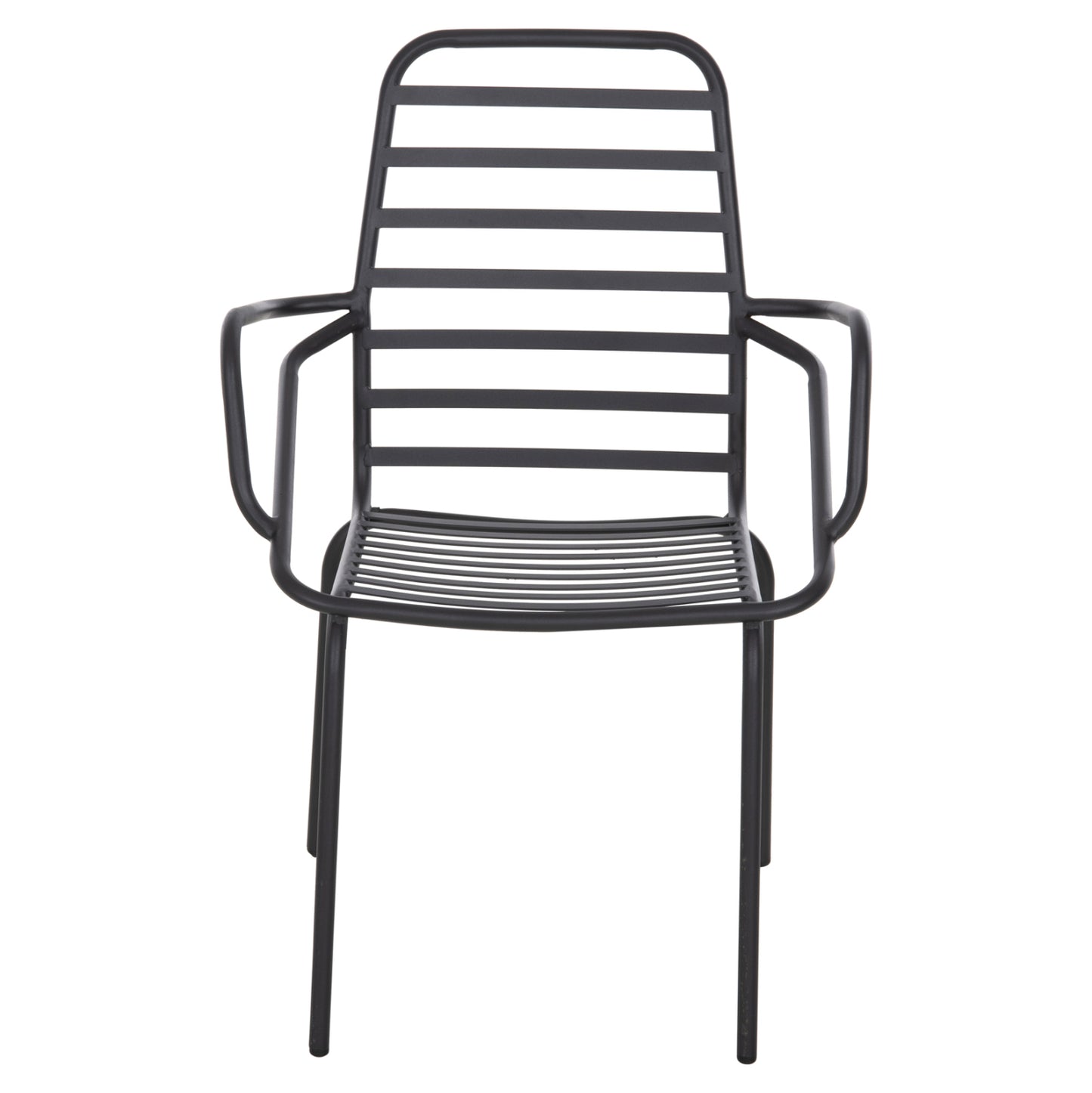 Armchair Outdoor Free Hm6045 Metallc Black 61x53x87hcm.