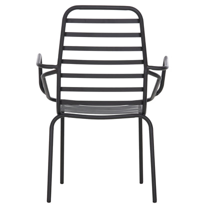 Armchair Outdoor Free Hm6045 Metallc Black 61x53x87hcm.