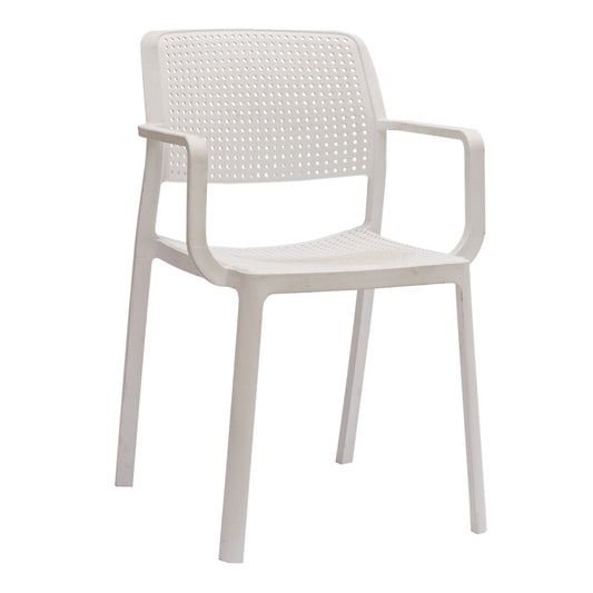 Armchair Outdoor Comfee Hm6102.01 Polypropylene In White 54x57x83h Cm.