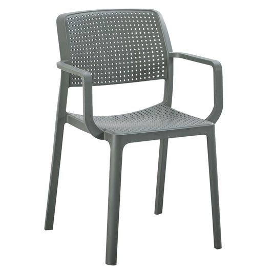Outdoor Dining Armchair Comfee Hm6102.05 Dark Olive Green Polypropylene 54x57x83hcm.