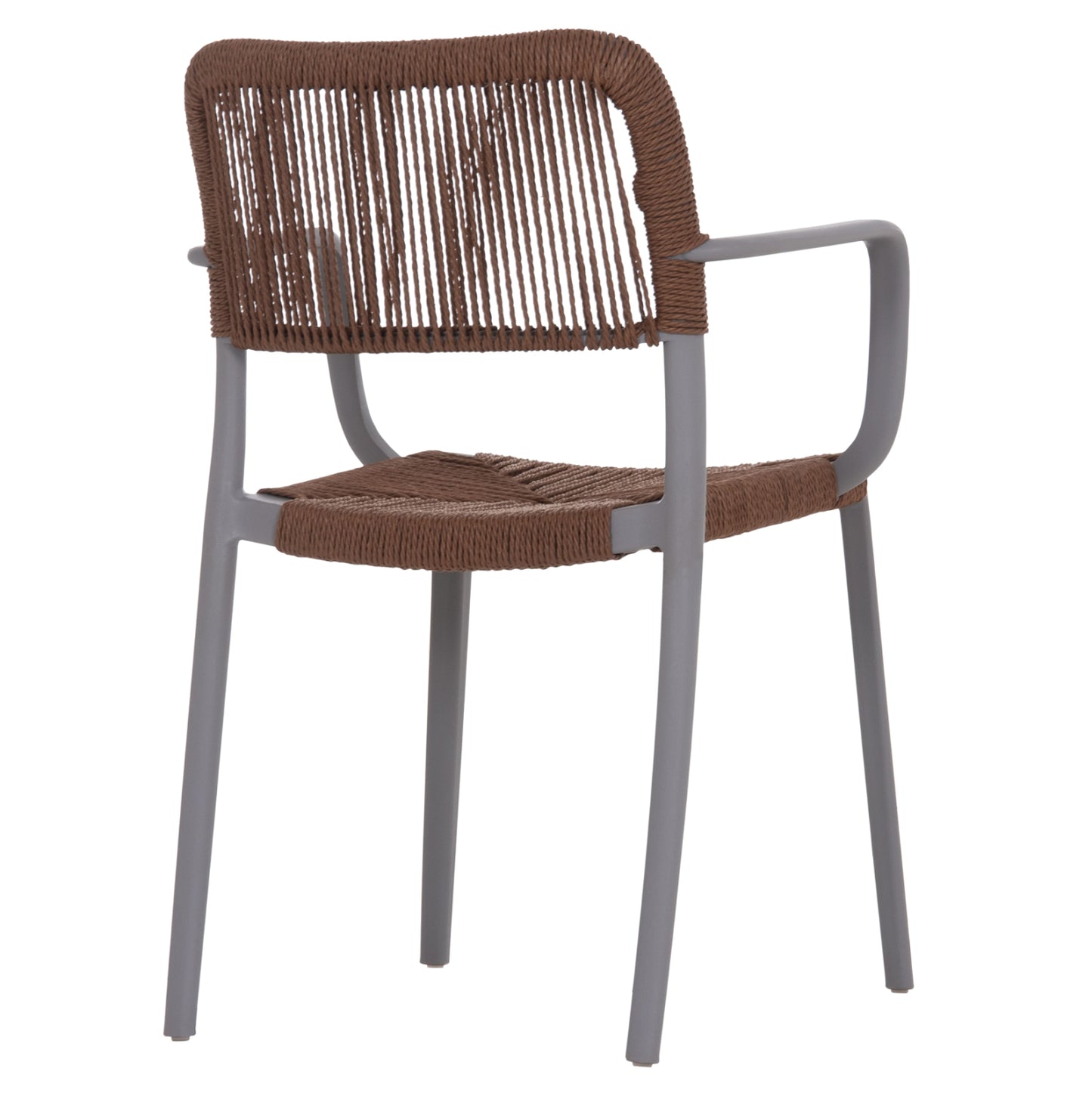 Outdoor Dining Chair Strider Hm6391.03 Grey Polypropylene--brown Rope 57x53x80hcm.