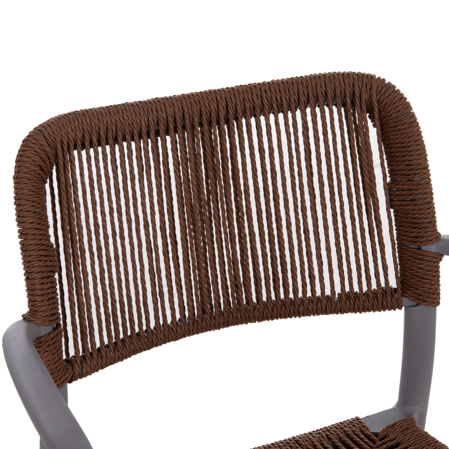 Outdoor Dining Chair Strider Hm6391.03 Grey Polypropylene--brown Rope 57x53x80hcm.