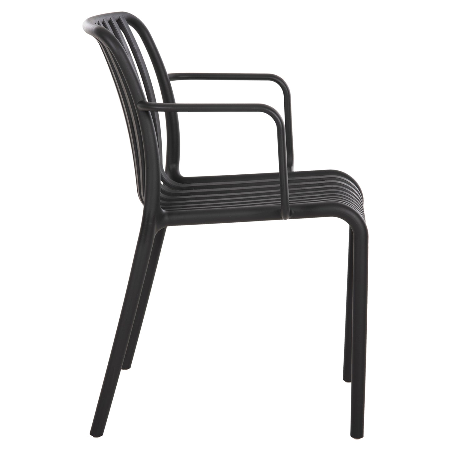 Armchair Outdoor Convee Hm6105.02 Polypropylene In Black 55x56x79h Cm.