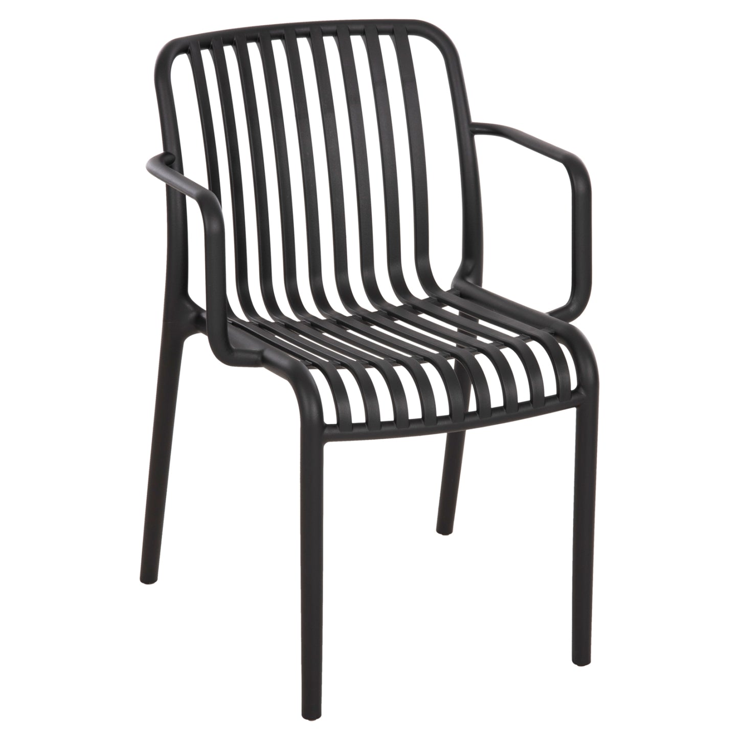 Armchair Outdoor Convee Hm6105.02 Polypropylene In Black 55x56x79h Cm.