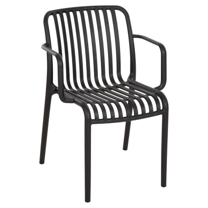Armchair Outdoor Convee Hm6105.02 Polypropylene In Black 55x56x79h Cm.