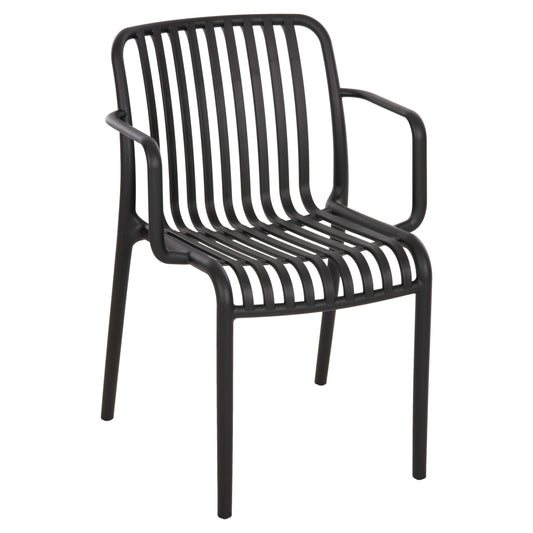 Armchair Outdoor Convee Hm6105.02 Polypropylene In Black 55x56x79h Cm.