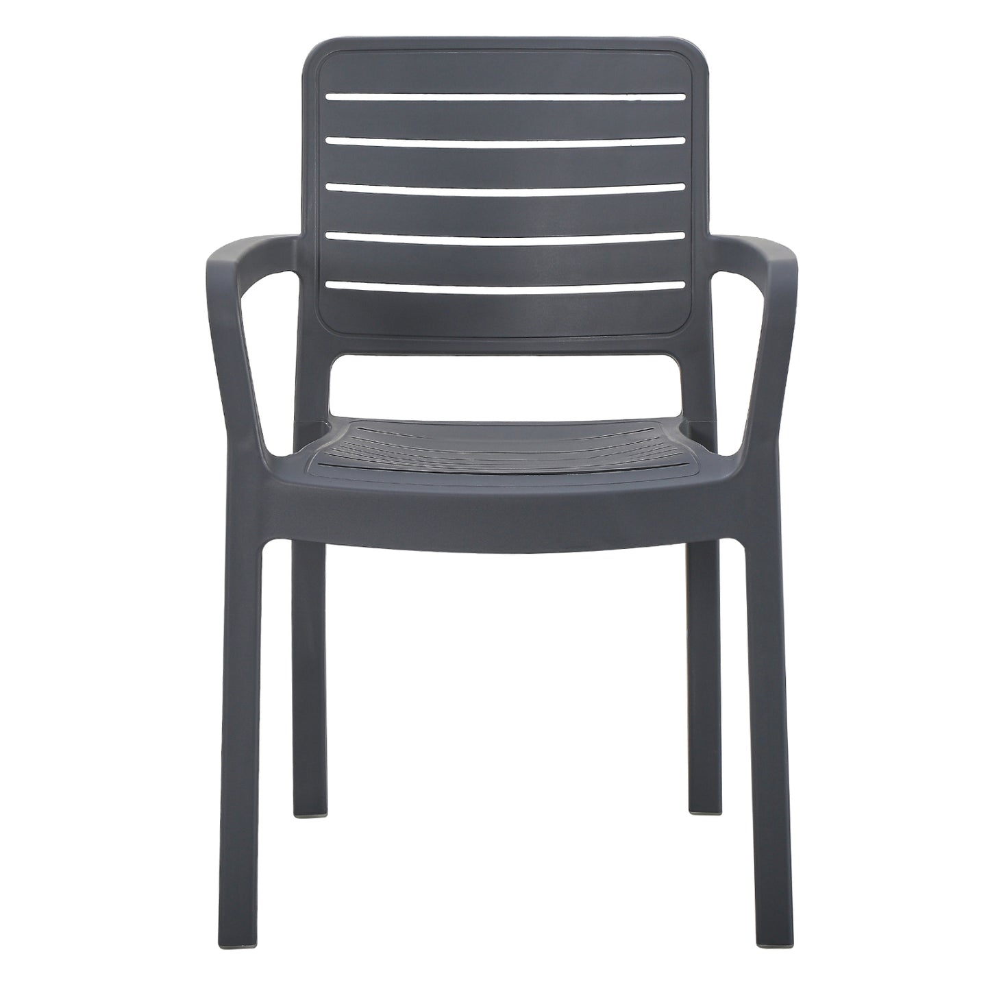 Armchair Outdoor Flan Hm6369.10 Polypropylene In Grey 57x56x82.5hcm.