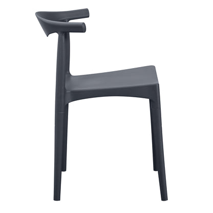 Outdoor Dining Chair Alor Hm6624.03 Polypropylene In Grey 47x55x74.5hcm.