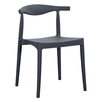 Outdoor Dining Chair Alor Hm6624.03 Polypropylene In Grey 47x55x74.5hcm.