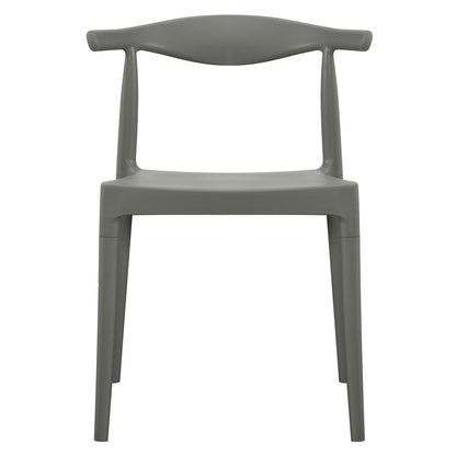 Outdoor Dining Chair Alor Hm6624.05 Polypropylene In Olive Green 47x55x74.5hcm.