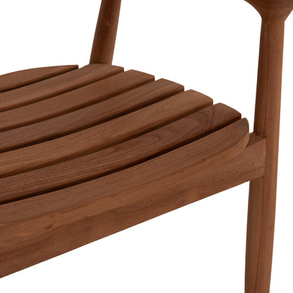 Outdoor Dining Chair Frem Hm18107 Teak Wood In Natural Color 59x54.5x76hcm.