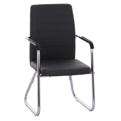 Conference Chair Hm1021.01 With Arms And Black Pu 54x60x94 Cm
