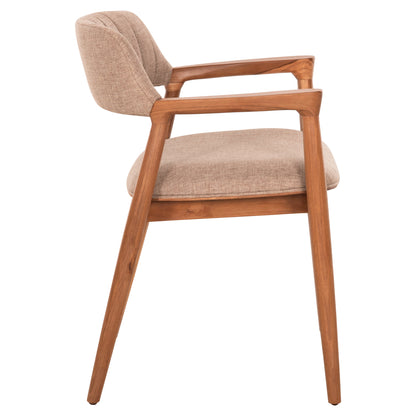 ΠΟΛΥΘΡΟΝΑ James Hm18259 Teak Wood ΜΕ ΣΑΜΠΑΝΙ ΥΦΑΣΜΑ 57x52x76Υεκ.