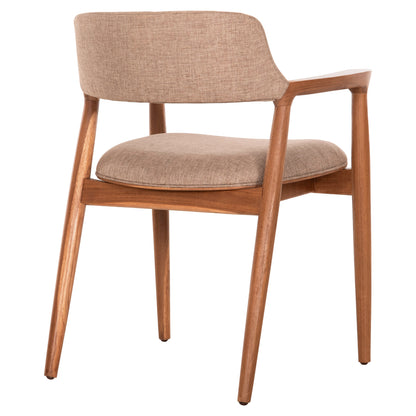 ΠΟΛΥΘΡΟΝΑ James Hm18259 Teak Wood ΜΕ ΣΑΜΠΑΝΙ ΥΦΑΣΜΑ 57x52x76Υεκ.