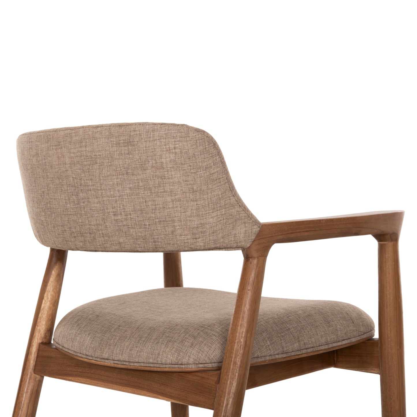 ΠΟΛΥΘΡΟΝΑ James Hm18259 Teak Wood ΜΕ ΣΑΜΠΑΝΙ ΥΦΑΣΜΑ 57x52x76Υεκ.