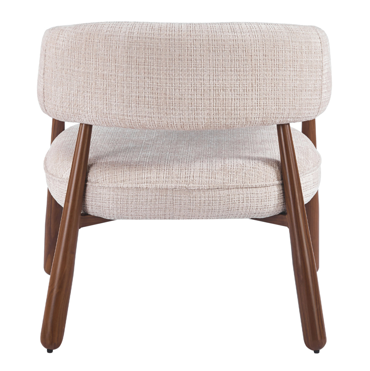 Armchair Kern Hm18478.01 Beige Fabric--metal Legs Walnut Heat Transfer 70x64x72hcm.