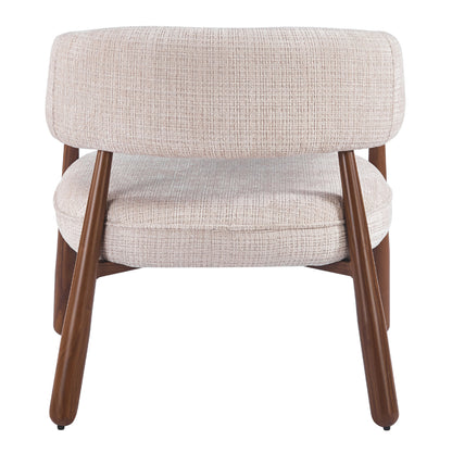 Armchair Kern Hm18478.01 Beige Fabric--metal Legs Walnut Heat Transfer 70x64x72hcm.