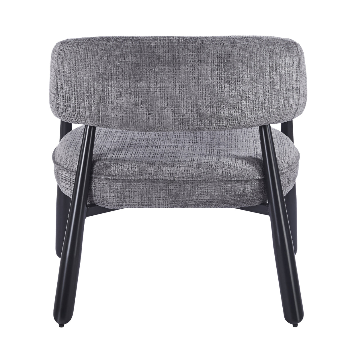 Armchair Kern Hm18478.02 Grey Fabric--metal Legs In Black 70x64x72hcm.