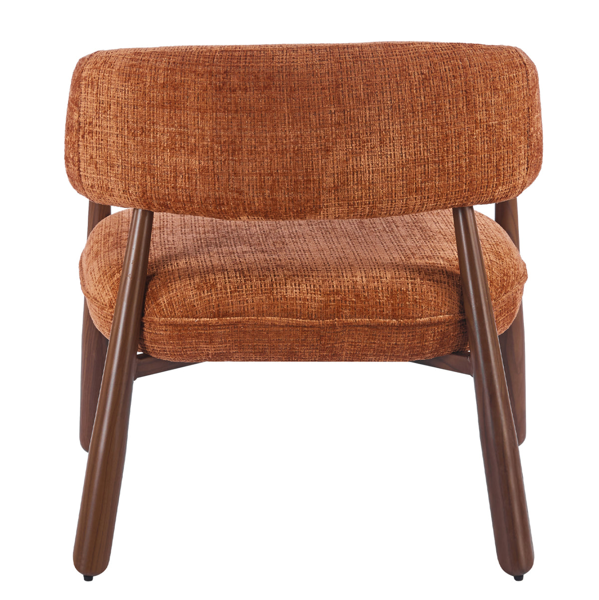 Armchair Kern Hm18478.04 Brick Red Fabric--metal Legs Walnut Heat Transfer 70x64x72hcm.
