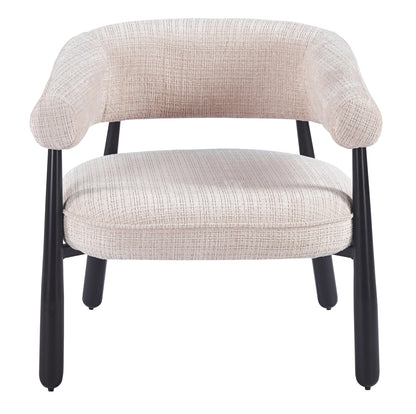 Armchair Kern Hm18478.11 Beige Fabric--metal Legs In Black 70x64x72hcm.