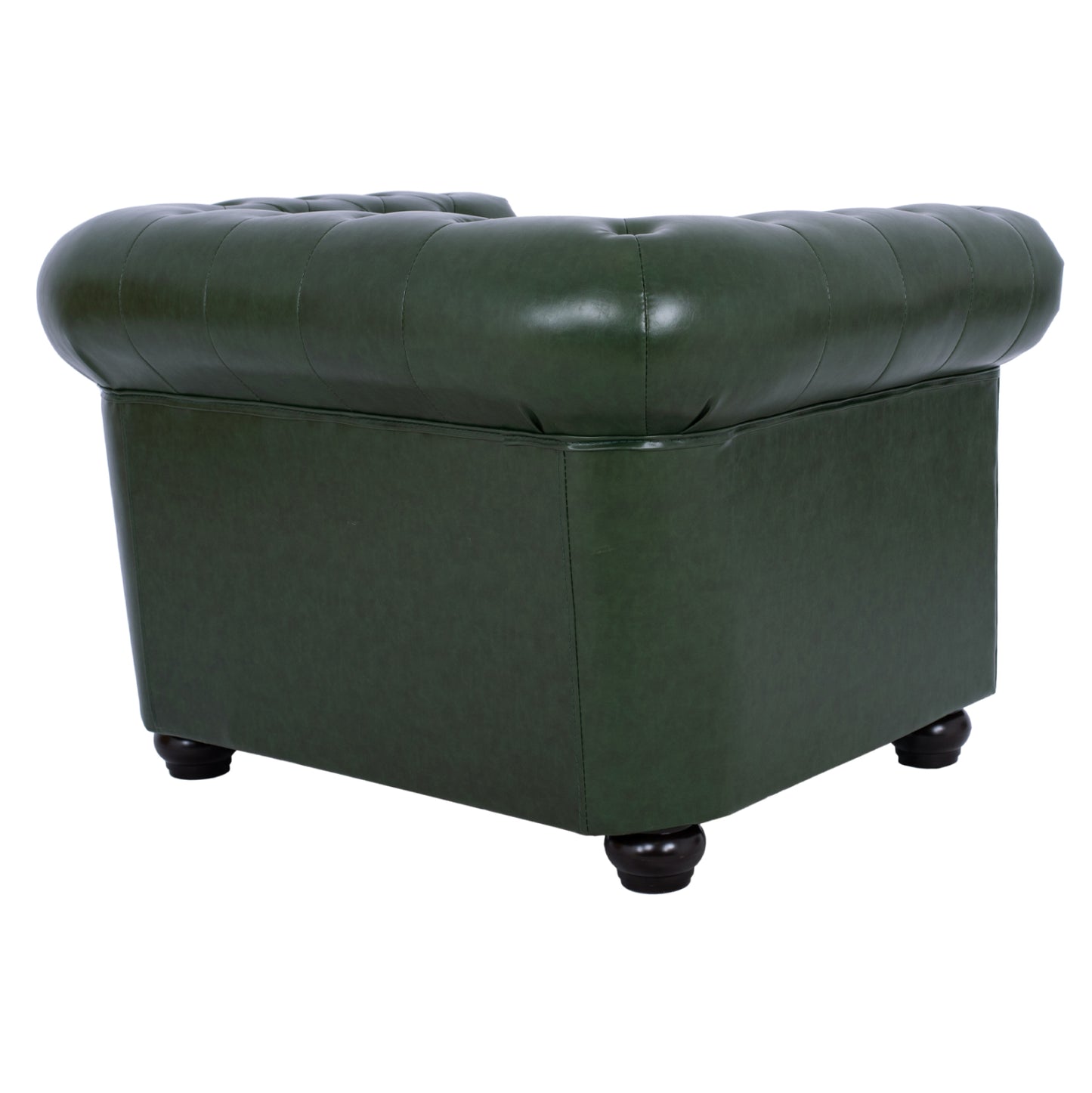 Armchair T. Chesterfield Polina Hm3011.08 Cypress Green Pu 106x87x70h Cm.