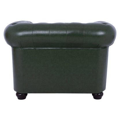 Armchair T. Chesterfield Polina Hm3011.08 Cypress Green Pu 106x87x70h Cm.