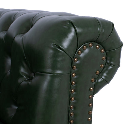 Armchair T. Chesterfield Polina Hm3011.08 Cypress Green Pu 106x87x70h Cm.