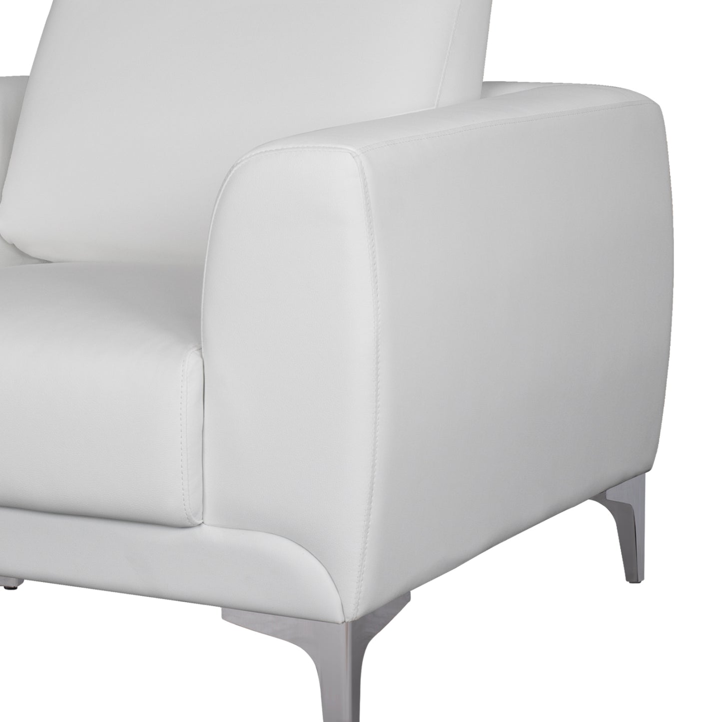 Armchair Kenzie Hm3121.12 White Pu 89x81x81 Cm