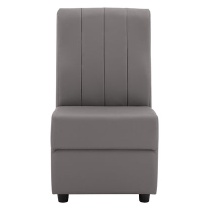 Armchair Landon Hm3162.10, Grey Pu, 51x66x93 Cm.