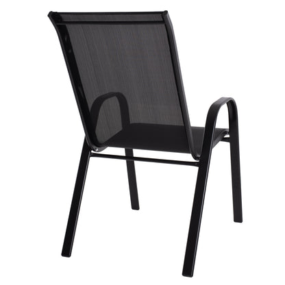 Outdoor Armchair Leon Hm5000.03 Black Metal-black Textilene 55x77x95hcm.