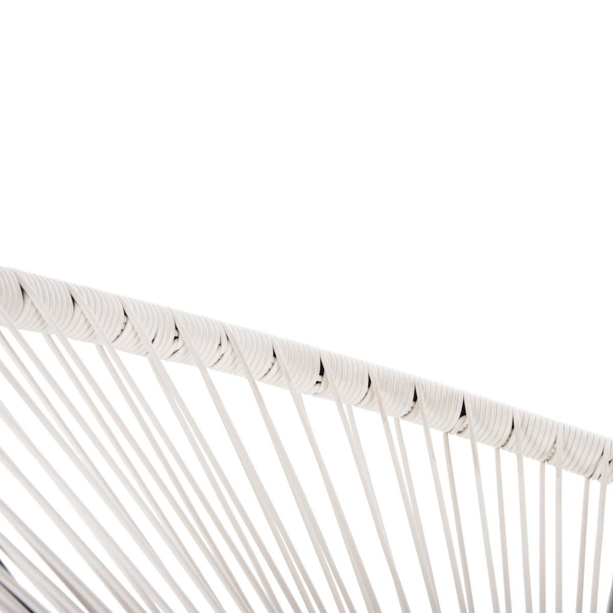 Armchair Outdoor Nest-type Acapulco Hm5872.12 Black Metal-synthetic Rattan In White 71x72x80hcm.