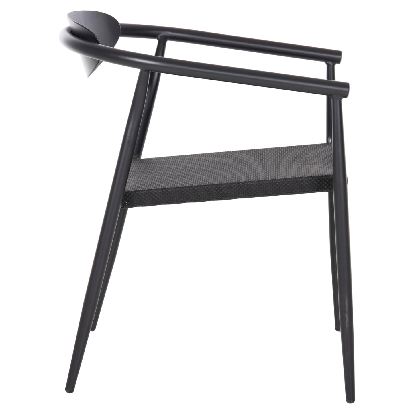 Armchair Serly Hm6052.02 Black Aluminum-black Textilene 56x61x74,5hcm.
