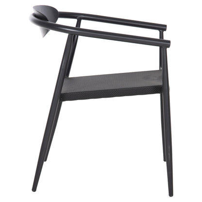 Armchair Serly Hm6052.02 Black Aluminum-black Textilene 56x61x74,5hcm.