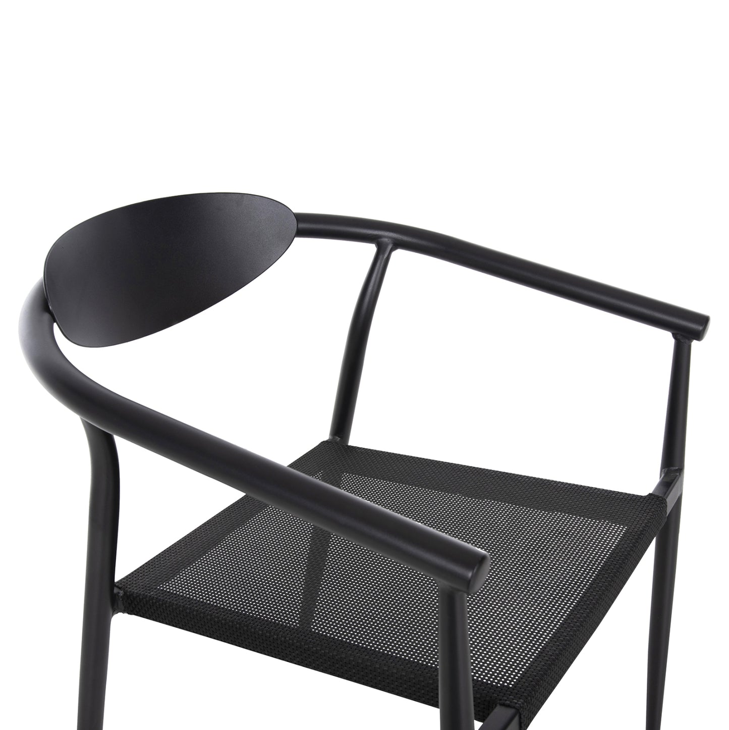 Armchair Serly Hm6052.02 Black Aluminum-black Textilene 56x61x74,5hcm.