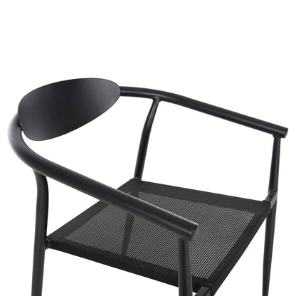Armchair Serly Hm6052.02 Black Aluminum-black Textilene 56x61x74,5hcm.