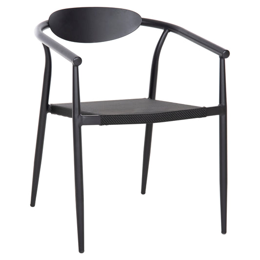 Armchair Serly Hm6052.02 Black Aluminum-black Textilene 56x61x74,5hcm.