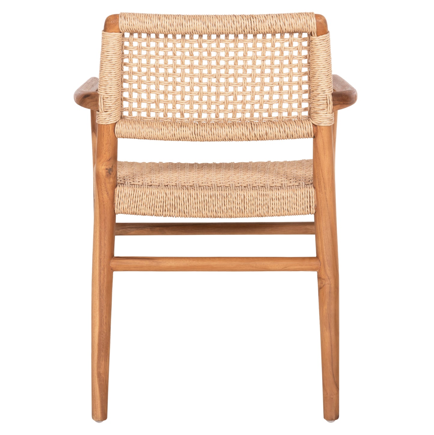 Dining Armchair Rosco Hm6132 Teak Wood In Natural-viro Rope In Beige 56x54,5x78hcm.