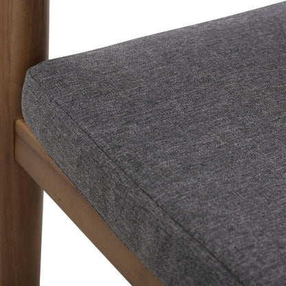 Outdoor Dining Chair Navan Hm6135.01 Acacia Wood In Natural-nylon Rope In Grey 59x58x76hcm.